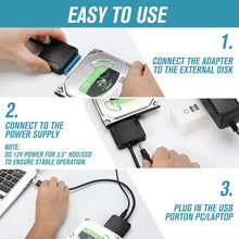 Load image into Gallery viewer, USB 3.0 to SATA III Hard Drive Adapter
