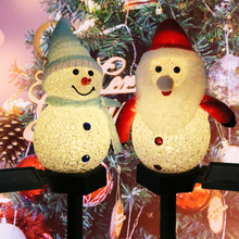 Load image into Gallery viewer, Waterproof Solar Snowman Lamp
