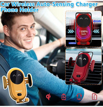 Load image into Gallery viewer, Smart Wireless Auto-Sensing Car Phone Holder Charger
