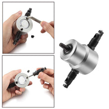 Load image into Gallery viewer, DOMOM Zipbite - Nibbler Cutter Drill Attachment Double Head Metal Sheet
