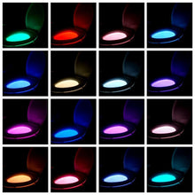 Load image into Gallery viewer, Hirundo 16-Color Motion Sensor LED Toilet Night Light
