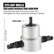 Load image into Gallery viewer, DOMOM Zipbite - Nibbler Cutter Drill Attachment Double Head Metal Sheet
