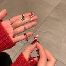 Load image into Gallery viewer, Asymmetric Santa Earrings

