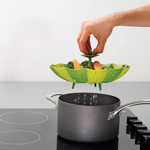 Load image into Gallery viewer, Folding Lotus Steamer Basket
