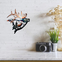 Load image into Gallery viewer, Rustic Style Wild Animals Metal Wall Decoration Art
