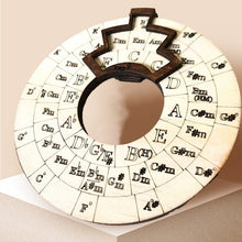 Load image into Gallery viewer, 🎶Circle of Fifths Wooden Musician Melody Wheel
