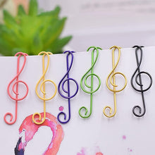 Load image into Gallery viewer, Music Multicoloured Metal Paper Clips
