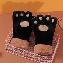 Load image into Gallery viewer, Plush bear claw gloves

