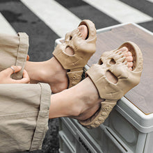 Load image into Gallery viewer, Skull Design Single Band Slippers
