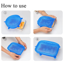 Load image into Gallery viewer, Hirundo Silicone Stretch lid, 6PCS (Blue)
