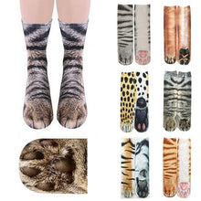 Load image into Gallery viewer, 3D Print Novelty Animal Paw Socks
