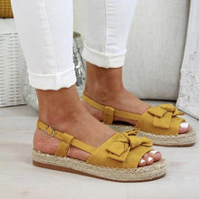 Load image into Gallery viewer, Womens Bow Tie Knot Flat Sandals
