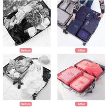 Load image into Gallery viewer, 6 Pieces of Portable Luggage Packing Cubes
