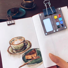 Load image into Gallery viewer, Portable Walnut Watercolor Palette
