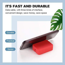 Load image into Gallery viewer, 4-in-1 Data Cable Phone Stand
