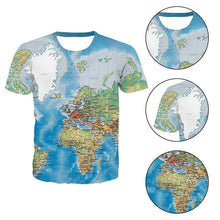 Load image into Gallery viewer, World Map Men&#39;s T-shirt &amp; Hoodie
