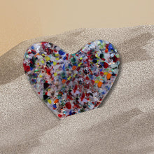 Load image into Gallery viewer, Colorful Glass Pocket Heart
