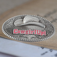 Load image into Gallery viewer, Cowboy Hat Alloy Belt Buckle

