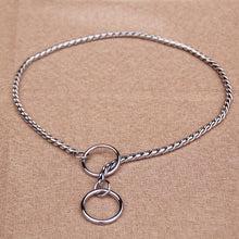 Load image into Gallery viewer, Dog Training Collars Snake P Choke Metal Slip Chain
