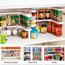 Load image into Gallery viewer, Adjustable Two Layers Spice Rack
