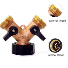 Load image into Gallery viewer, Garden Two-Way All Copper Ball Valve
