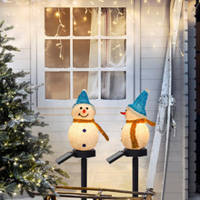 Load image into Gallery viewer, Waterproof Solar Snowman Lamp
