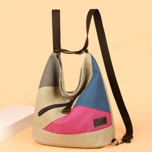 Load image into Gallery viewer, Canvas Casual Outdoor Double Shoulder Backpack
