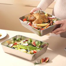 Load image into Gallery viewer, Stainless Steel Square Plate (With Lid)
