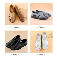 Load image into Gallery viewer, Women&#39;s handmade leather sandals with soft bottom
