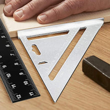 Load image into Gallery viewer, Aluminum Alloy Triangle and Square Ruler
