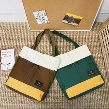Load image into Gallery viewer, Canvas Literary Shoulder Bag, Portable Handbag
