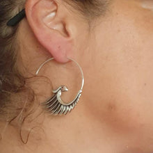 Load image into Gallery viewer, Vintage Peacock Tassel Earrings
