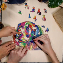 Load image into Gallery viewer, Wooden Golden Retriever Puzzle
