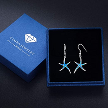 Load image into Gallery viewer, Starfish Earrings with Hoops
