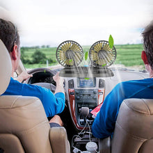 Load image into Gallery viewer, Dual Head Car Auto Cooling Air Circulator Fan
