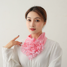 Load image into Gallery viewer, Fashion Lace Scarf Flower Collar
