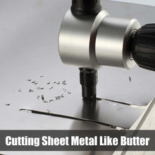 Load image into Gallery viewer, DOMOM Zipbite - Nibbler Cutter Drill Attachment Double Head Metal Sheet
