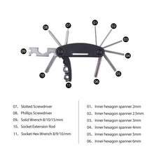 Load image into Gallery viewer, 16 in 1 Bicycle Mechanic Repair Tool Kit
