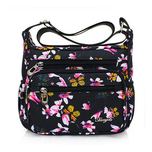 Women's Multi-Pocket Nylon Shoulder Handbag