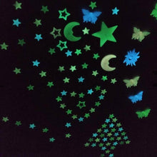 Load image into Gallery viewer, 3D Glowing Stars and Moon Stickers
