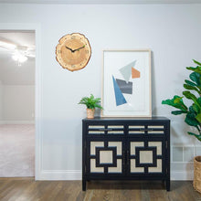 Load image into Gallery viewer, Wooden Annual Rings Wall Clock
