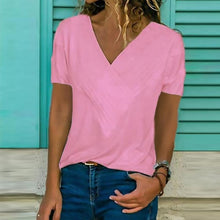 Load image into Gallery viewer, Flodress Classic V-Neck Short Sleeve T-shirt
