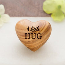 Load image into Gallery viewer, Little Pocket Hug Wooden Heart Token
