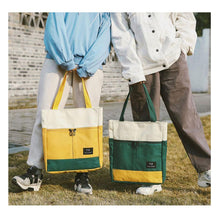 Load image into Gallery viewer, Canvas Literary Shoulder Bag, Portable Handbag
