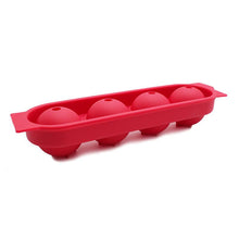 Load image into Gallery viewer, Silicone 4-Ball Ice Ball Maker Mold
