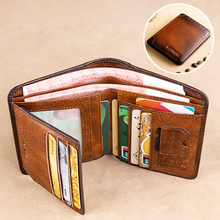 Load image into Gallery viewer, RFID Tri-Fold Retro Wallet
