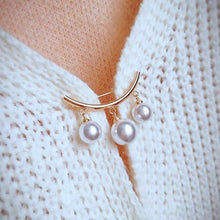 Load image into Gallery viewer, Women Pearl Cute Brooch Enamel Pin jewelry, 2PCs
