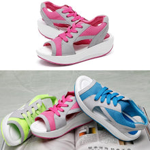 Load image into Gallery viewer, Breathable Platform Sandals with Wedge Heel
