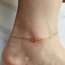 Load image into Gallery viewer, Heart Outline Ankle Bracelet
