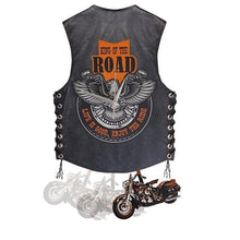 Load image into Gallery viewer, Motorcycle vest hanging clock
